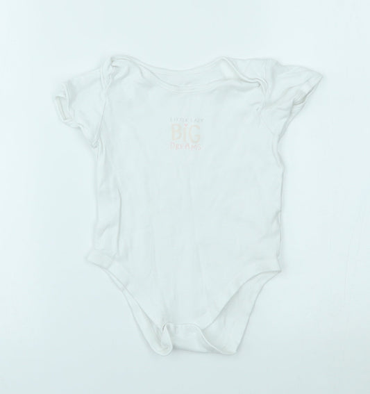 George Baby White   Babygrow One-Piece Size 18-24 Months  - little lady big dreams