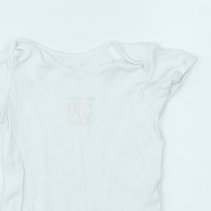 George Baby White   Babygrow One-Piece Size 18-24 Months  - little lady big dreams