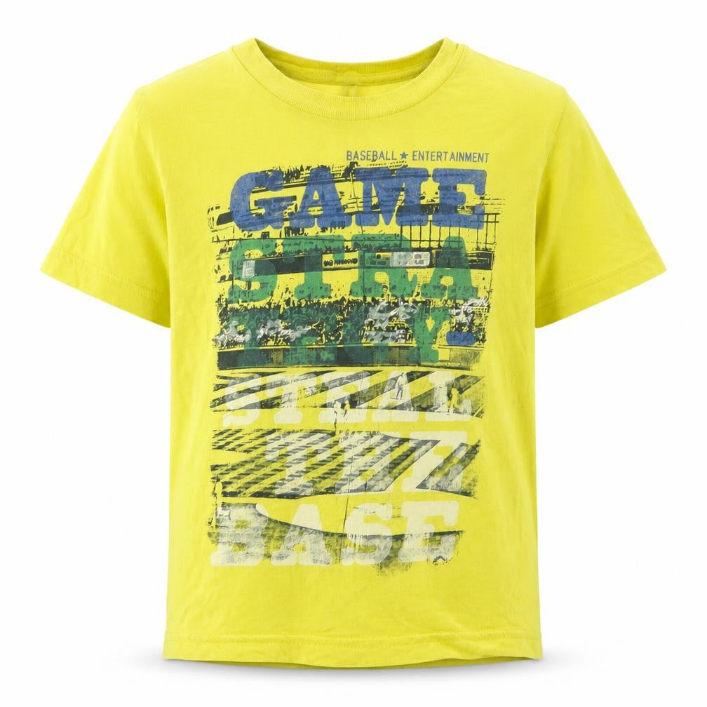 United Colors of Benetton Boys Yellow   Basic T-Shirt Size 3-4 Years  - Baseball