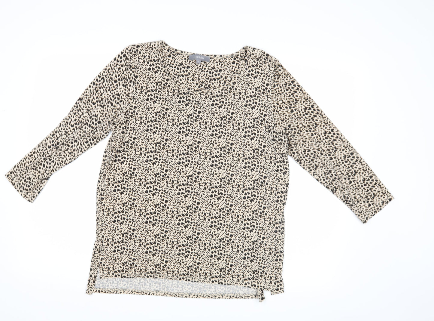 Womens UK Size 14 Principles Beige Basic Blouse