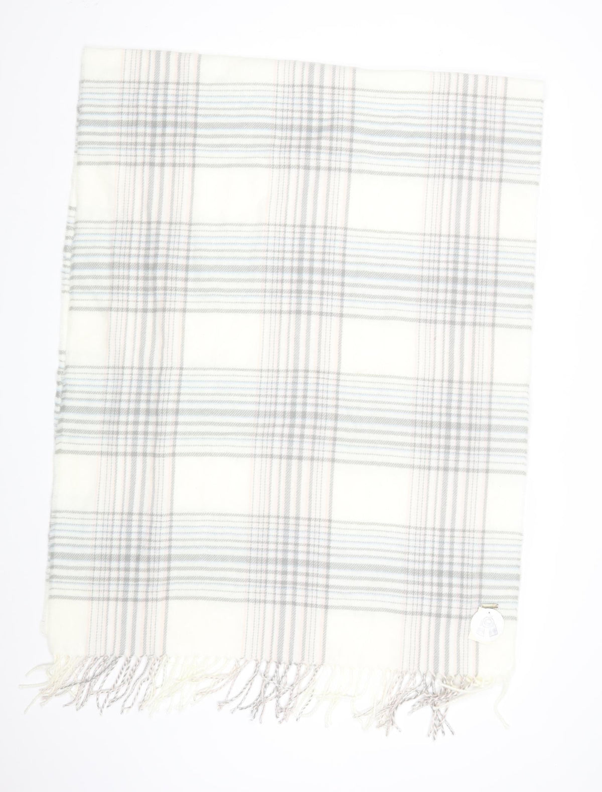 Primark Unisex White Check   Scarf