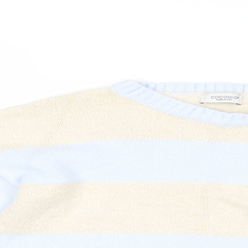 Womens UK Size M CocoGio Blue Pullover Jumper