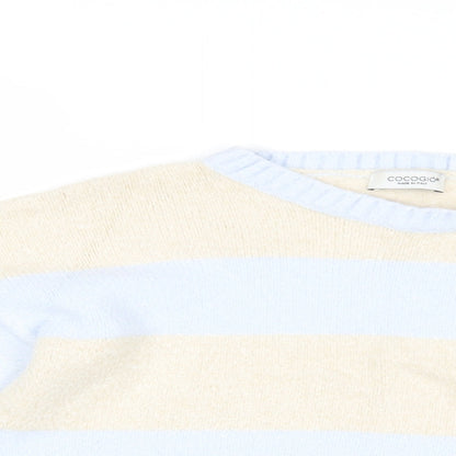 Womens UK Size M CocoGio Blue Pullover Jumper