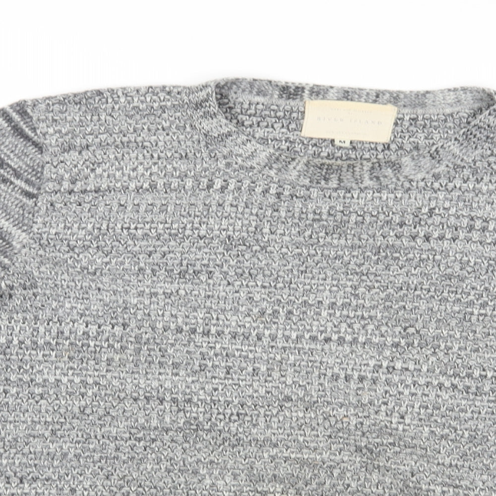 River Island Mens Grey   Pullover Jumper Size M