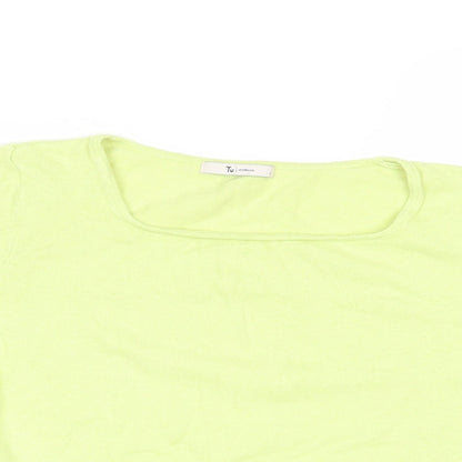 TU Womens Green   Henley Jumper Size 8