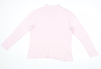 Womens UK Size L Bonmarche Pink Pullover Jumper