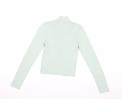 Womens UK Size S H&M Green Pullover Jumper
