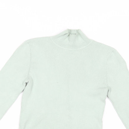 Womens UK Size S H&M Green Pullover Jumper