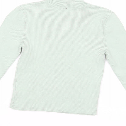 Womens UK Size S H&M Green Pullover Jumper