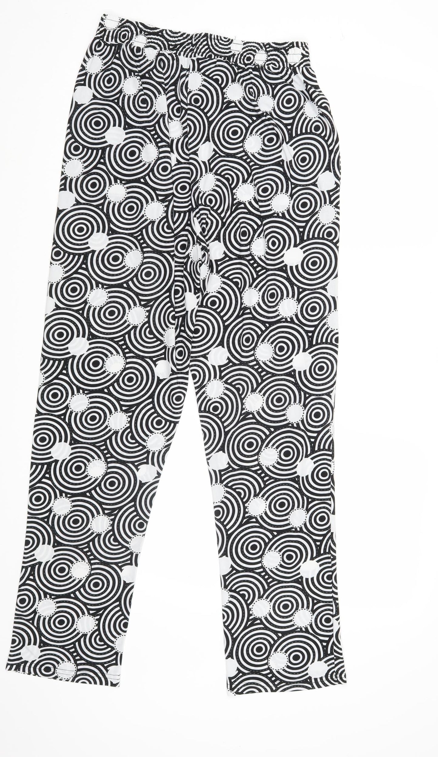 Womens UK Size S Preworn Regular Fit  Black Trousers