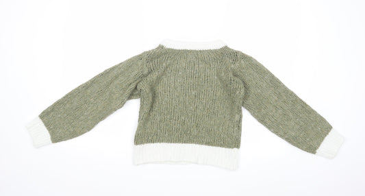 Womens UK Size XS Nada del Riccio Green Pullover Jumper