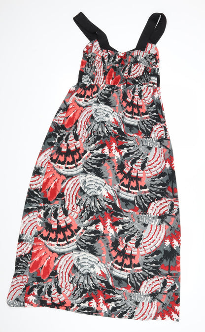 Jasmine London Womens Red Floral  Maxi  Size 10