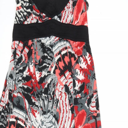 Jasmine London Womens Red Floral  Maxi  Size 10