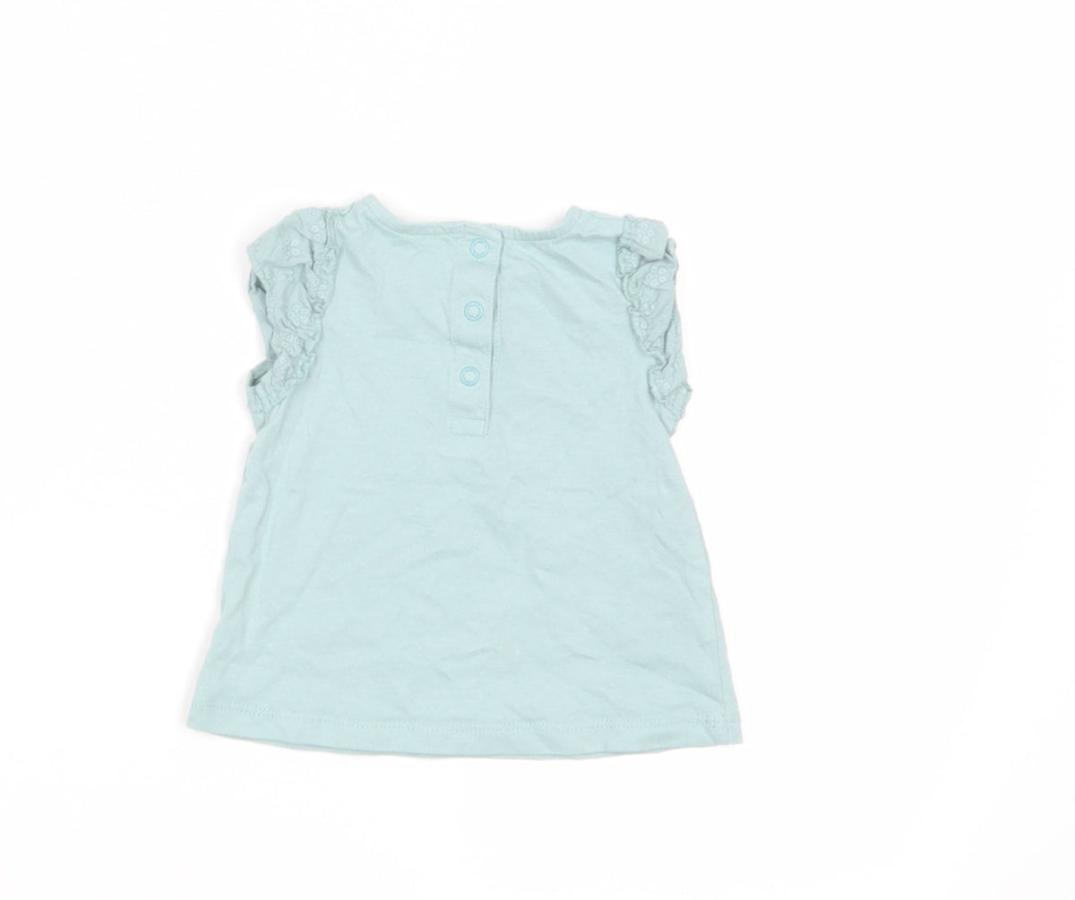 TU Baby Green   Basic Blouse Size 3-6 Months