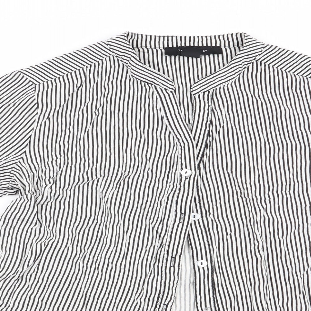 Womens UK Size 8 Atmosphere Black Basic Blouse