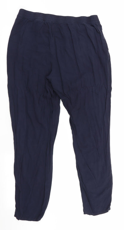 Womens UK Size 16 Divided Regular Fit  Black Trousers
