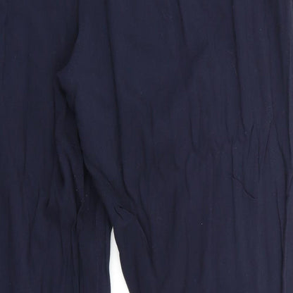 Womens UK Size 16 Divided Regular Fit  Black Trousers