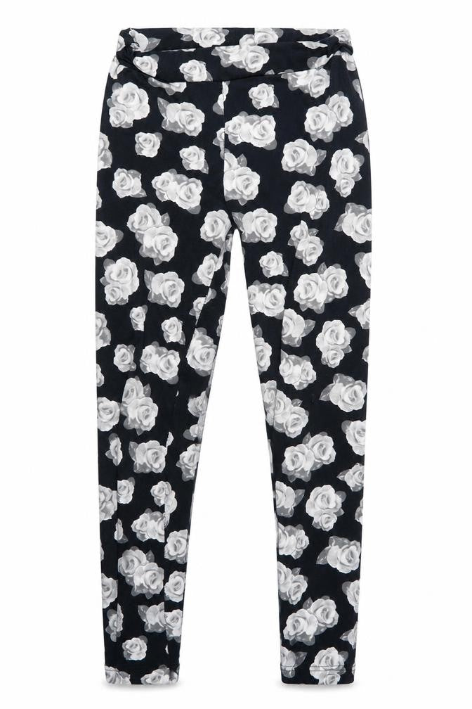 Divided Womens Black Floral  Jegging Leggings Size XS L29 in