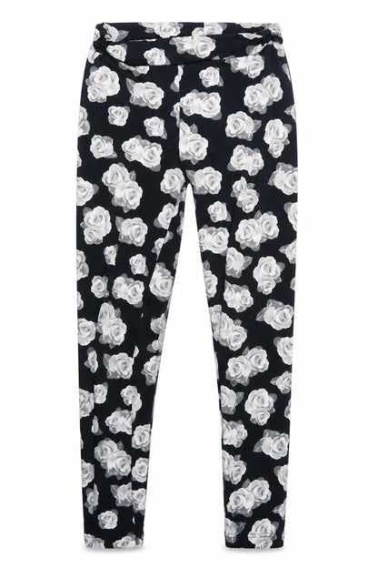 Divided Womens Black Floral  Jegging Leggings Size XS L29 in