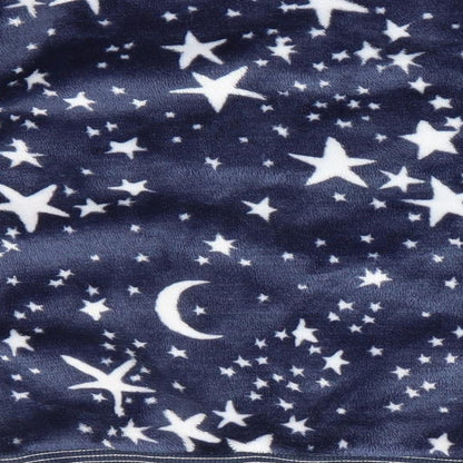 Matalan Girls Blue Geometric   Pyjama Top Size 7 Years  - Stars & Moons