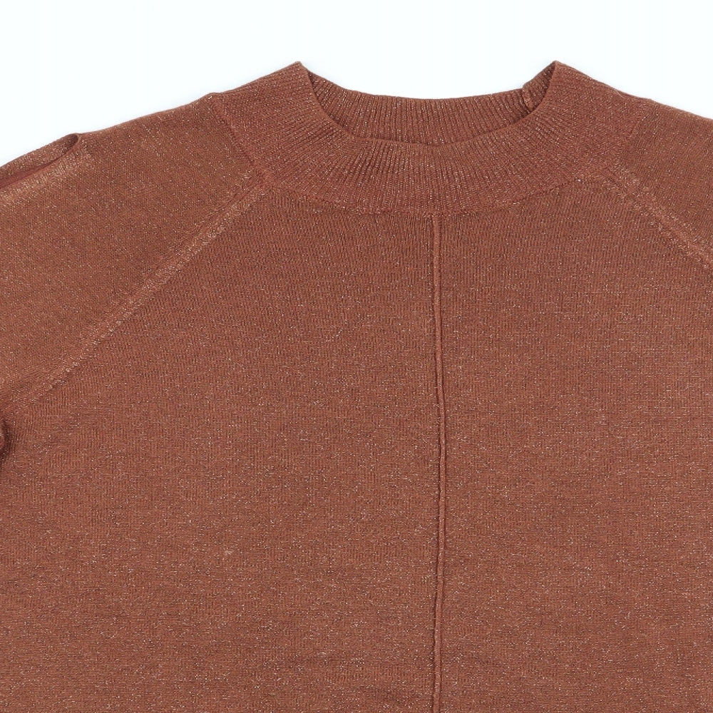 Womens UK Size 10 NEXT Brown Pullover Jumper
