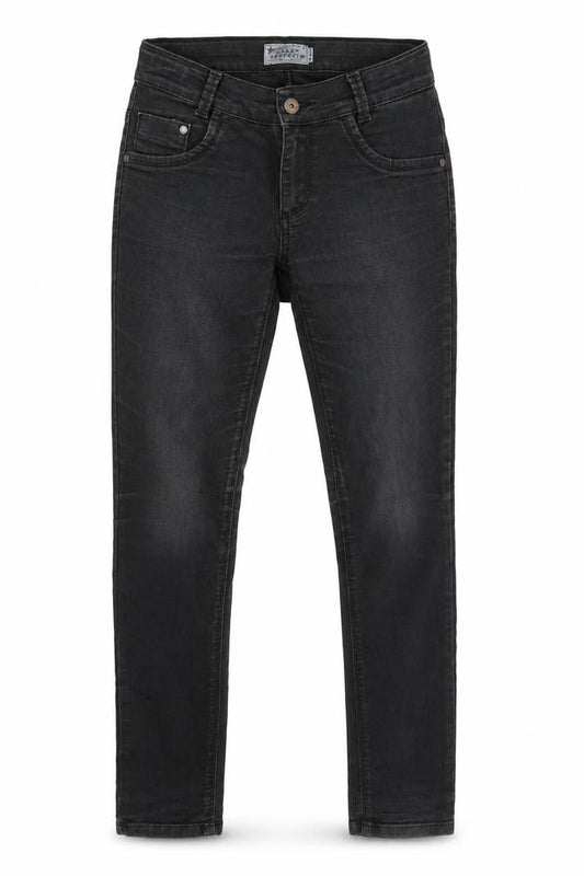 Mens UK Size 26 in Blue Effect Regular Fit Skinny Black Jeans