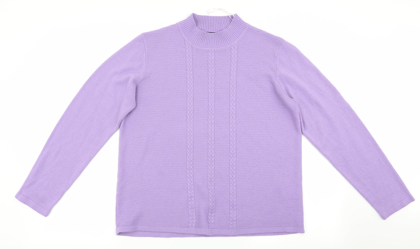 Womens UK Size M Isle Purple Pullover Jumper