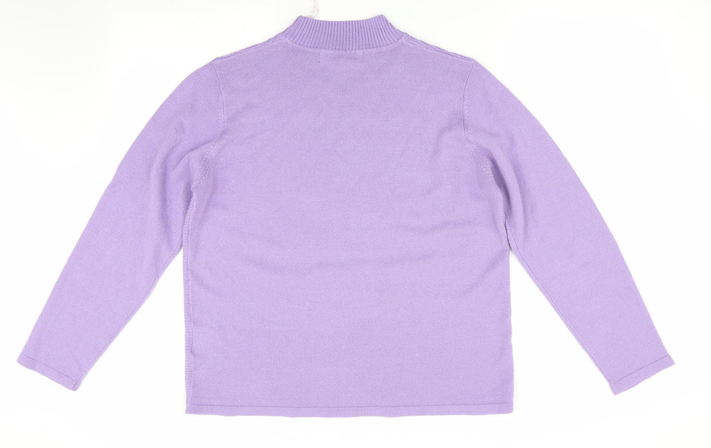 Womens UK Size M Isle Purple Pullover Jumper