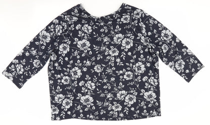 Womens UK Size  Preworn Blue Pullover Jumper