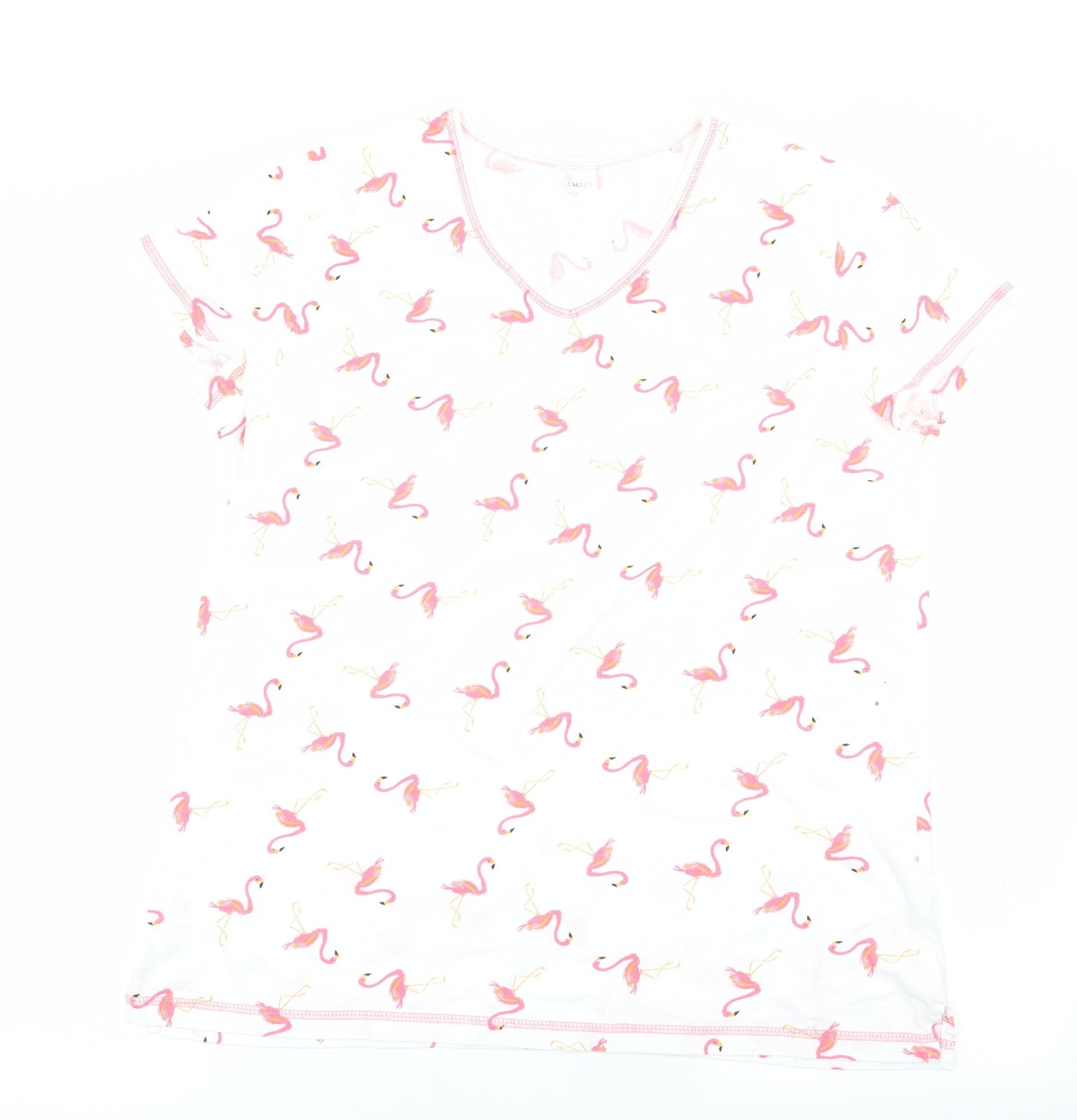 Womens UK Size M Damart White Basic T-Shirt