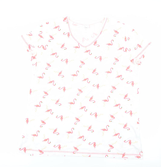 Womens UK Size M Damart White Basic T-Shirt