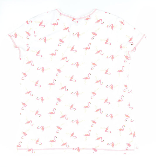 Womens UK Size M Damart White Basic T-Shirt