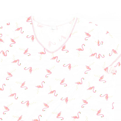 Womens UK Size M Damart White Basic T-Shirt