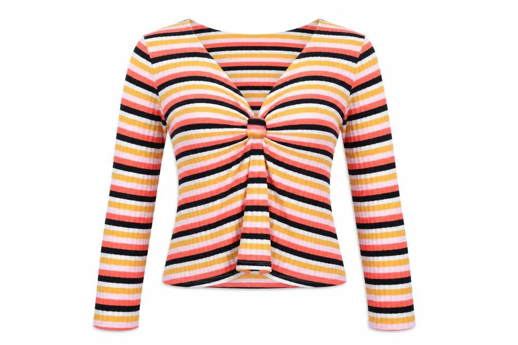 Womens UK Size 8 Primark Orange Pullover Jumper
