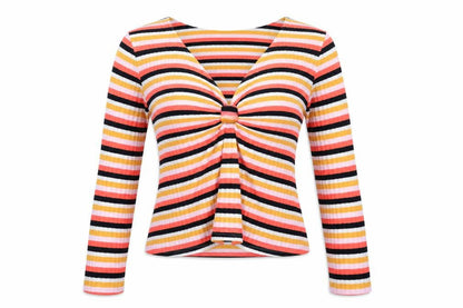 Womens UK Size 8 Primark Orange Pullover Jumper