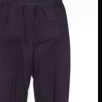 Womens UK Size M Anne Brooks Regular Fit Sweatpants Purple Trousers