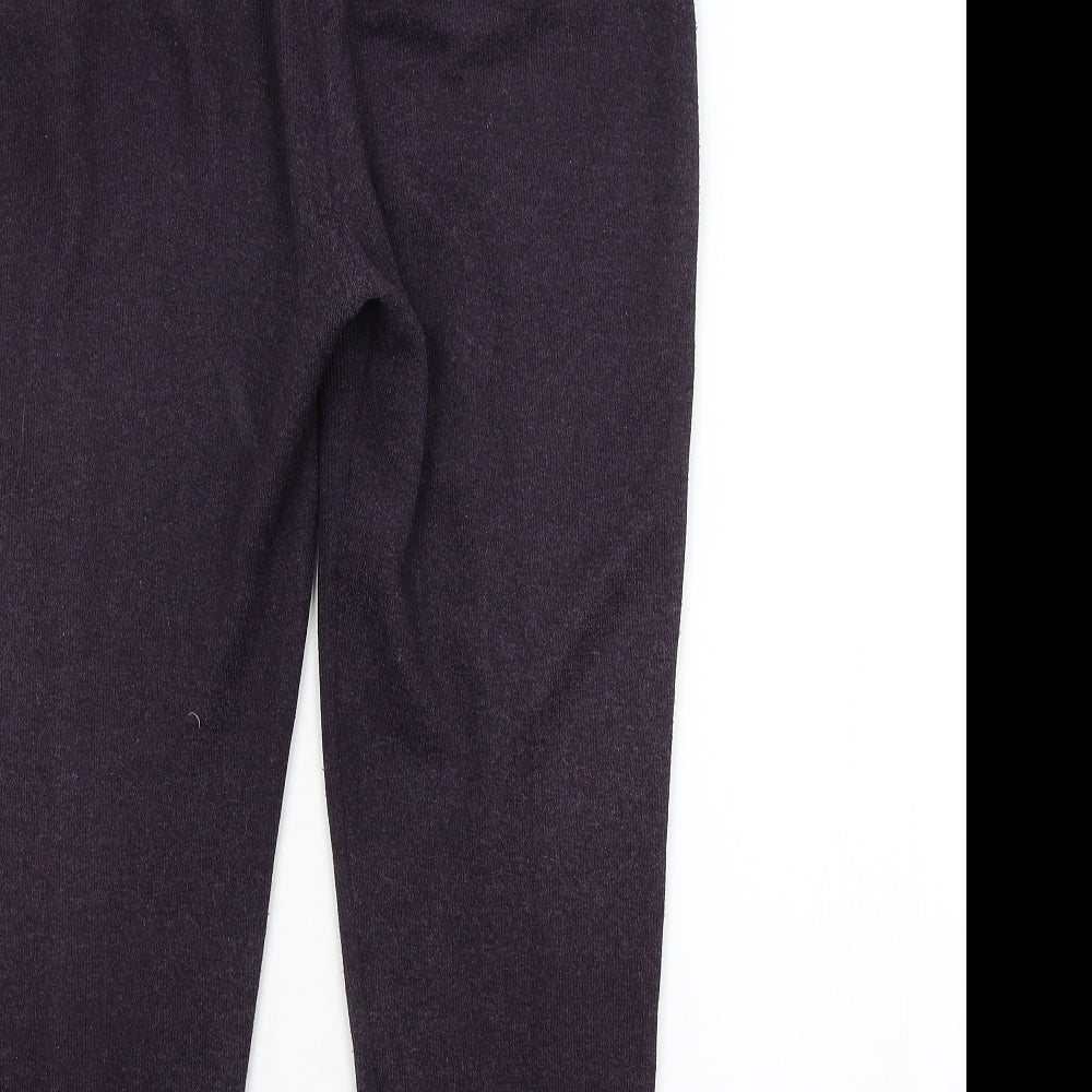 Womens UK Size M Anne Brooks Regular Fit Sweatpants Purple Trousers