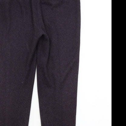 Womens UK Size M Anne Brooks Regular Fit Sweatpants Purple Trousers