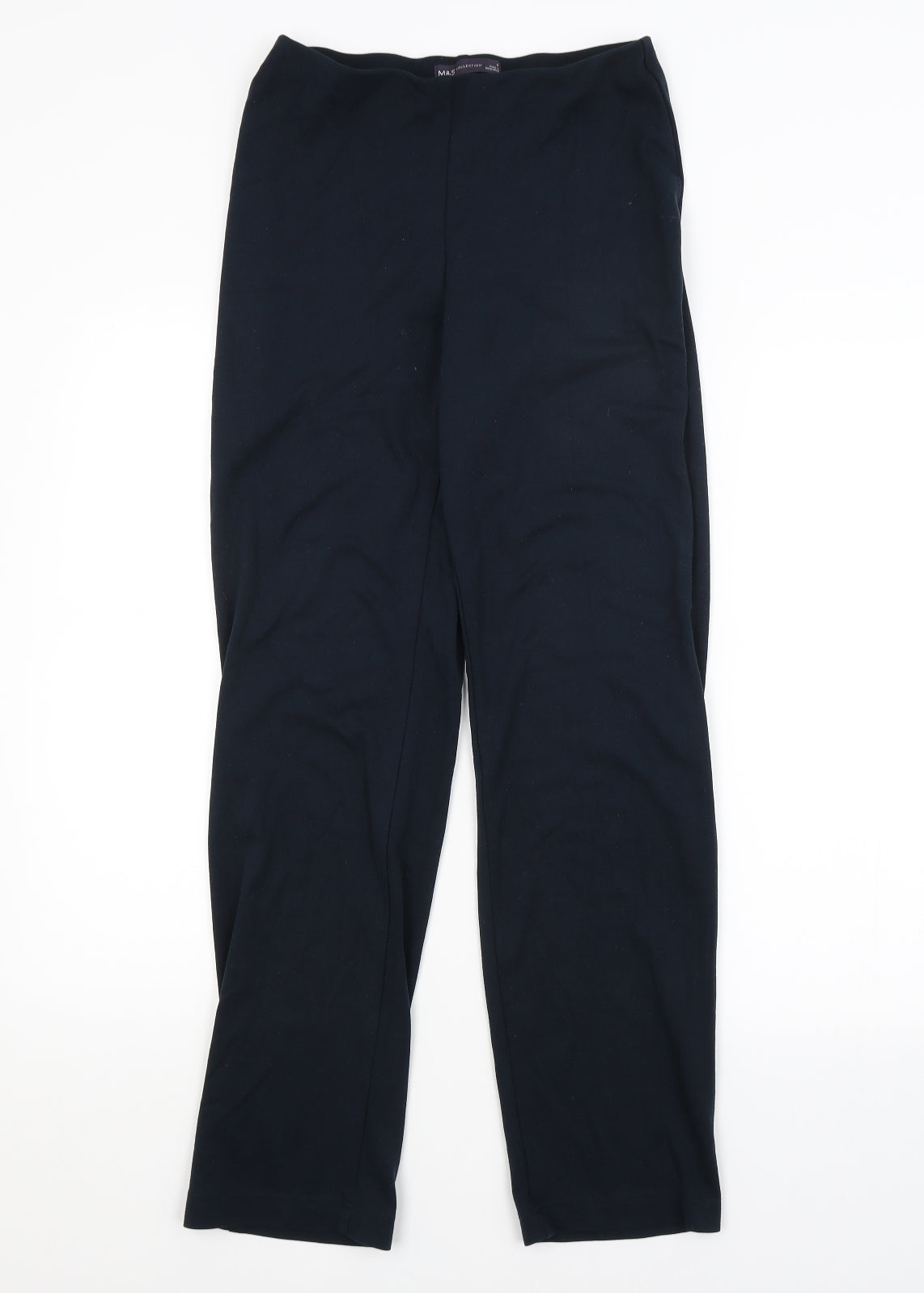 Womens UK Size 8 M&S Regular Fit  Blue Trousers