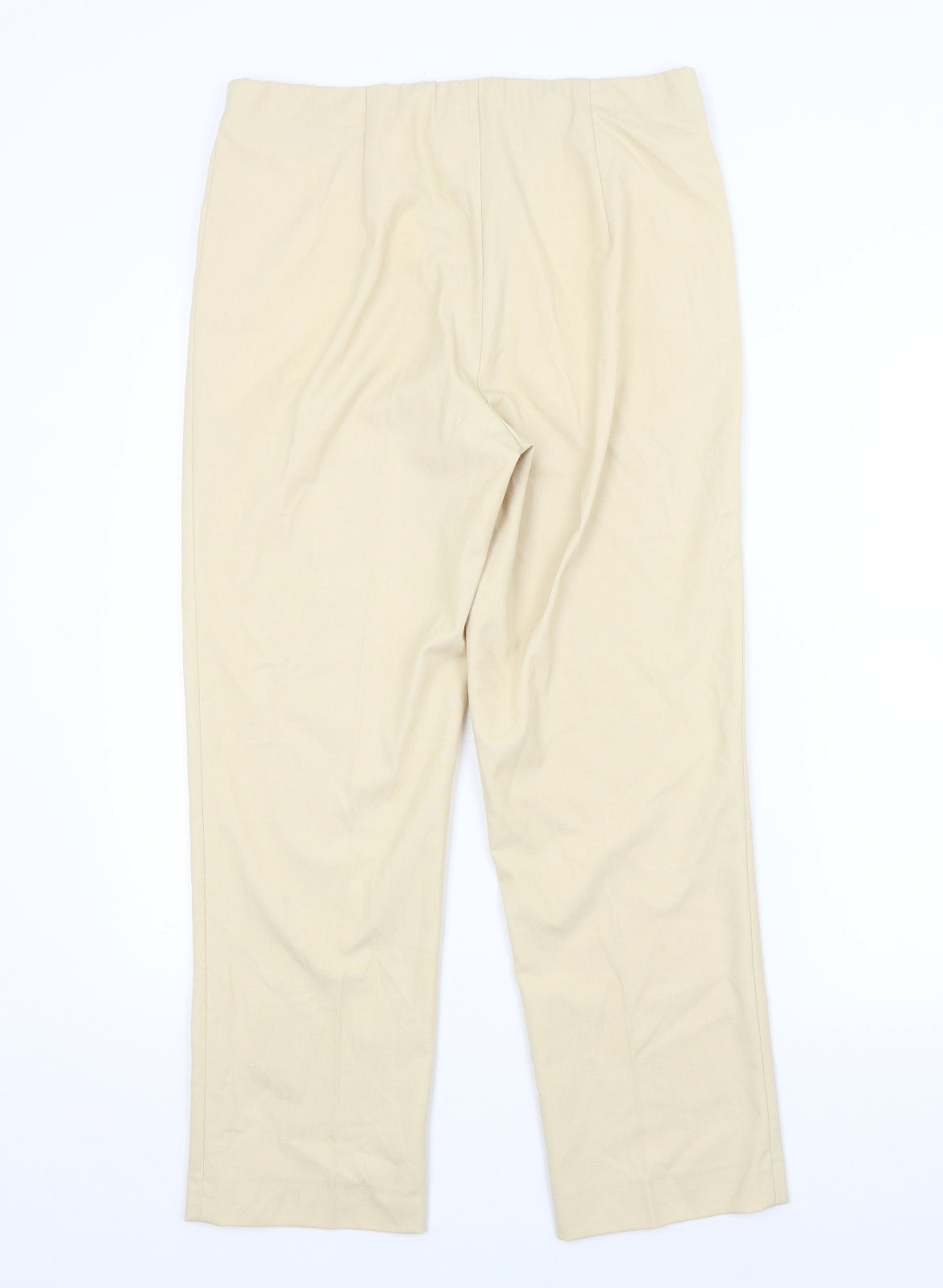 Womens UK Size M Preworn Regular Fit  Yellow Trousers