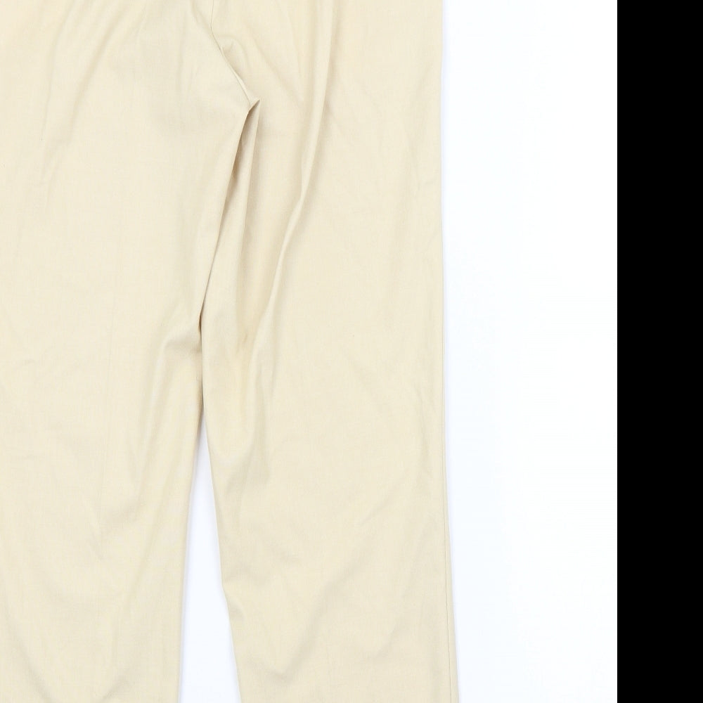Womens UK Size M Preworn Regular Fit  Yellow Trousers