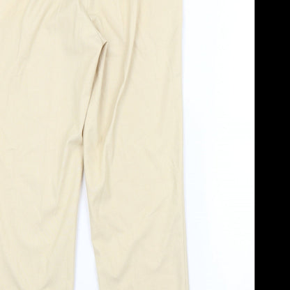 Womens UK Size M Preworn Regular Fit  Yellow Trousers