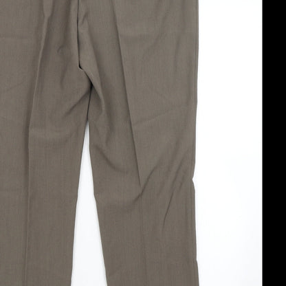 Womens UK Size 18 BM Regular Fit  Green Trousers