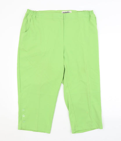 Womens UK Size  Preworn Regular Fit  Green Trousers