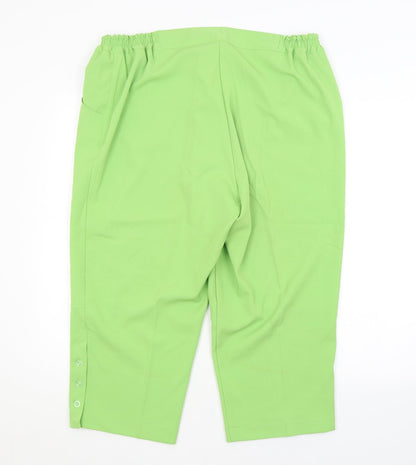 Womens UK Size  Preworn Regular Fit  Green Trousers