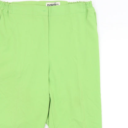 Womens UK Size  Preworn Regular Fit  Green Trousers