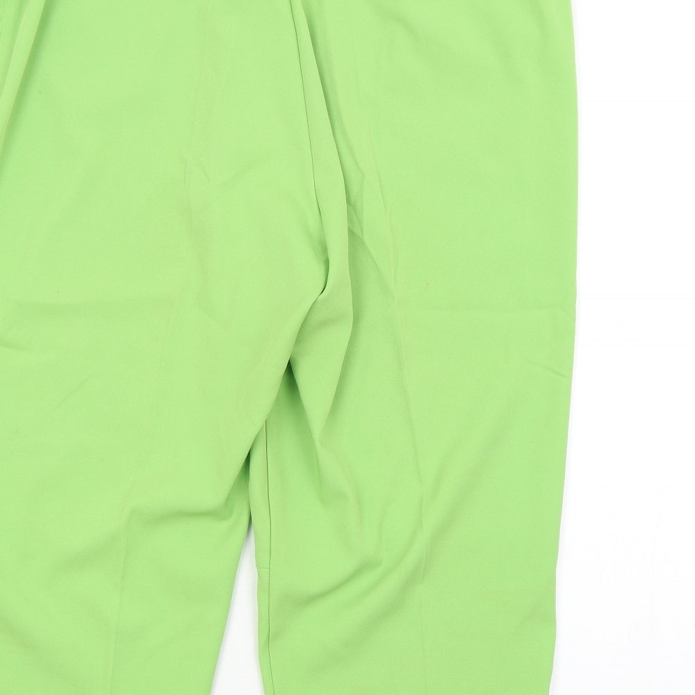 Womens UK Size  Preworn Regular Fit  Green Trousers
