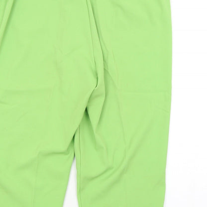 Womens UK Size  Preworn Regular Fit  Green Trousers