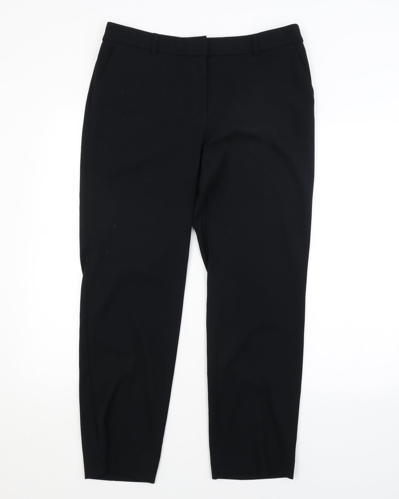 Womens UK Size 12 M&S Regular Fit  Black Trousers