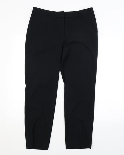 Womens UK Size 12 M&S Regular Fit  Black Trousers